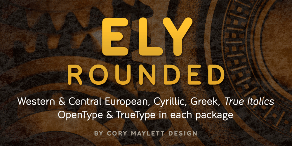 Ely Rounded font