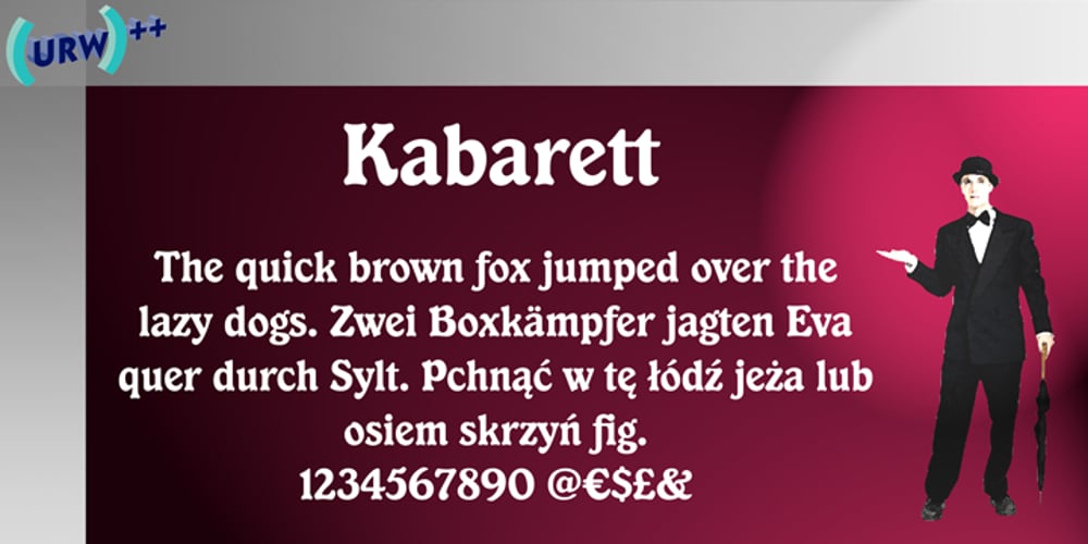 Kabarett font