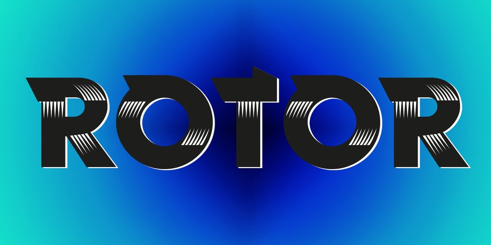 Rotor font