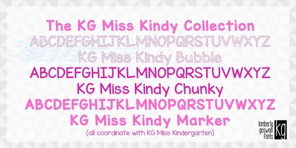 KG Miss Kindy Collection font