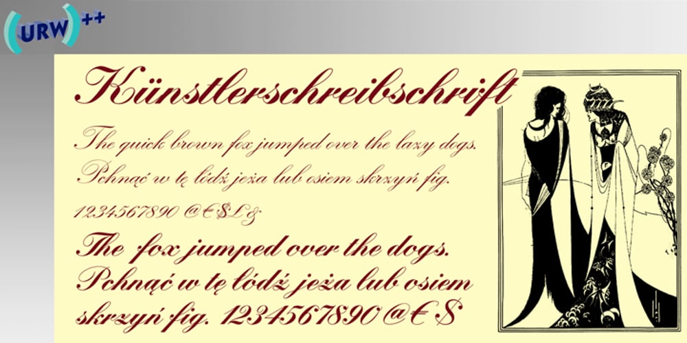 Künstlerschreibschrift font