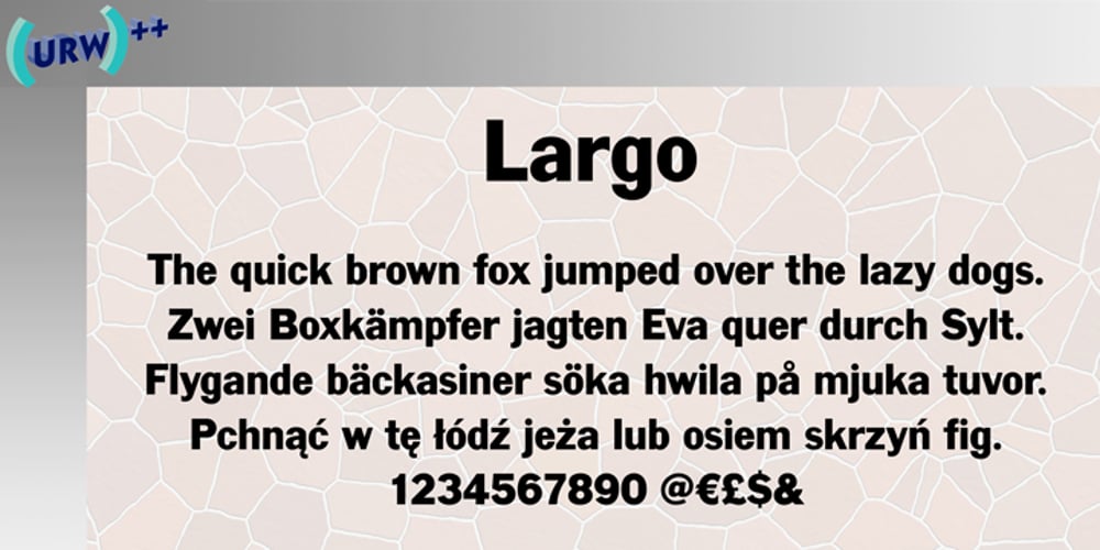 Largo font