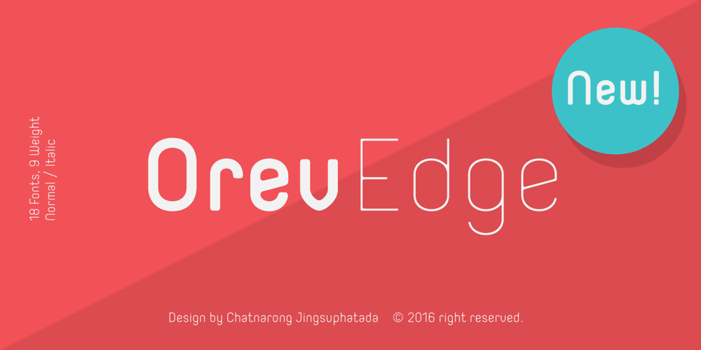 Orev Edge font