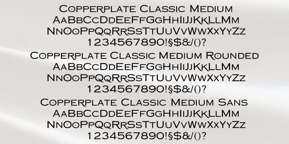 Copperplate Classic Medium font