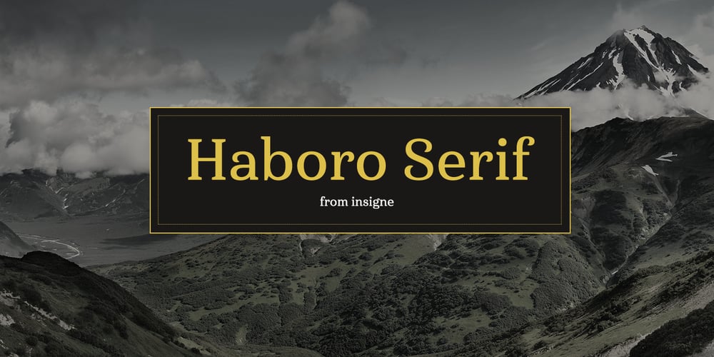 Haboro Serif font