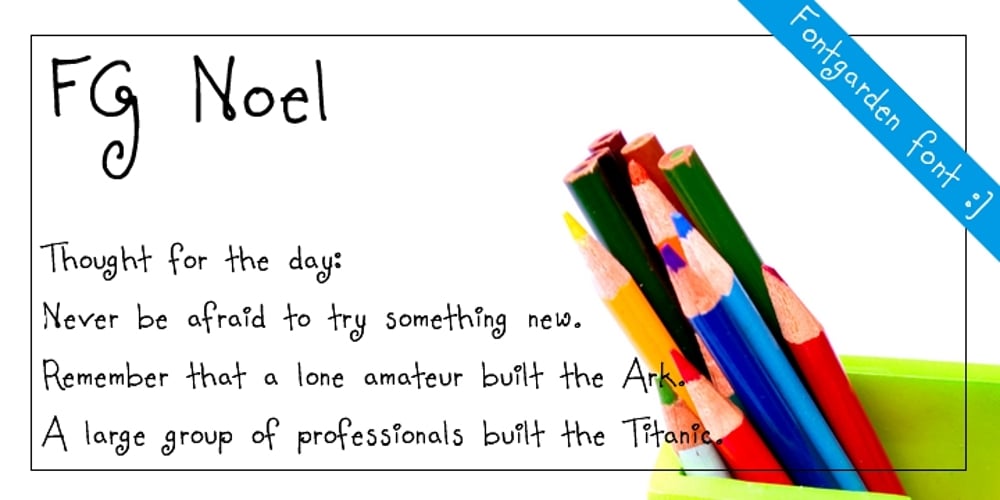 FG Noel font