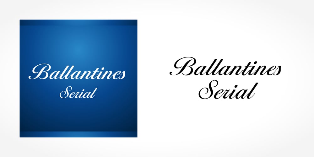 Ballantines Serial font