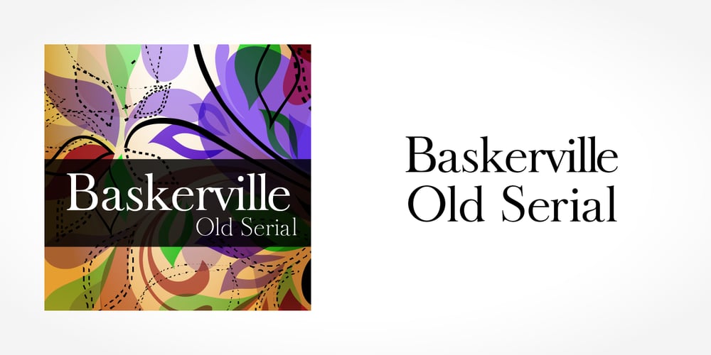 Baskerville Old Serial font