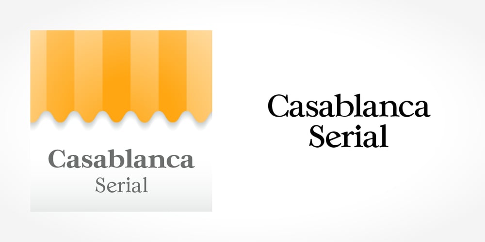 Casablanca Serial font