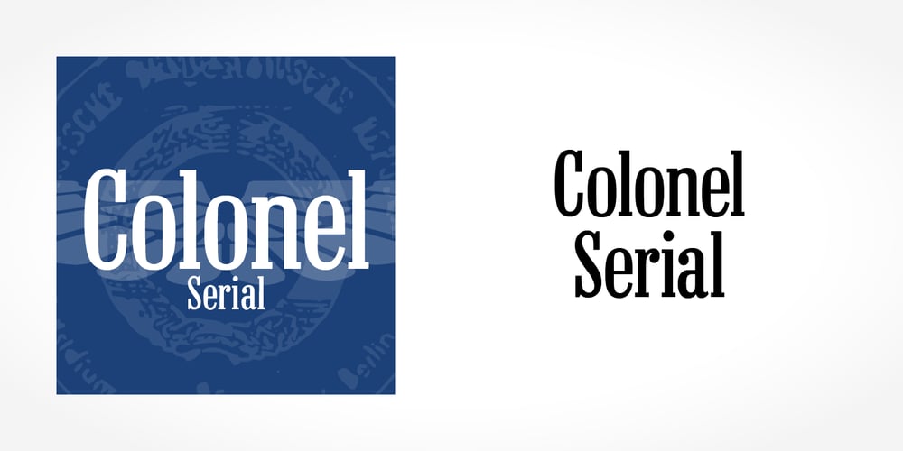 Colonel Serial font