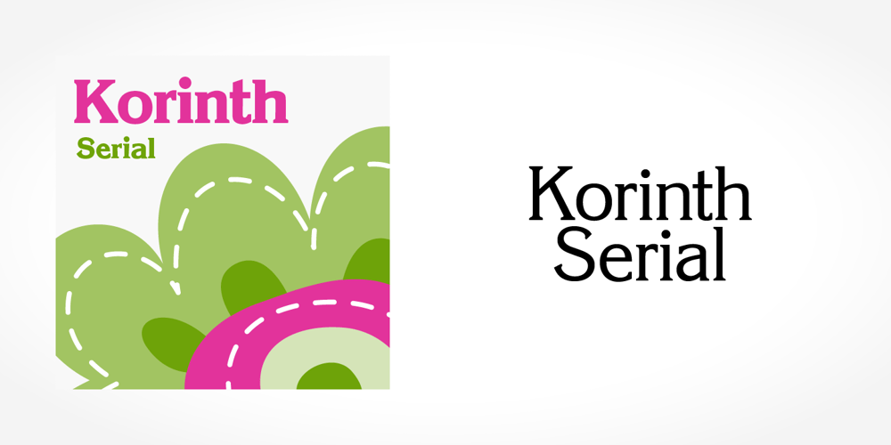 Korinth Serial font