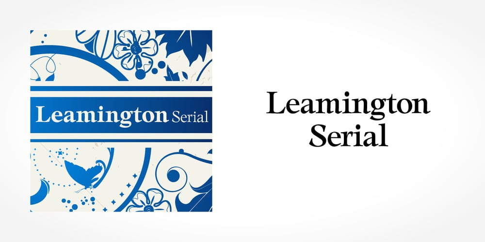 Leamington Serial font