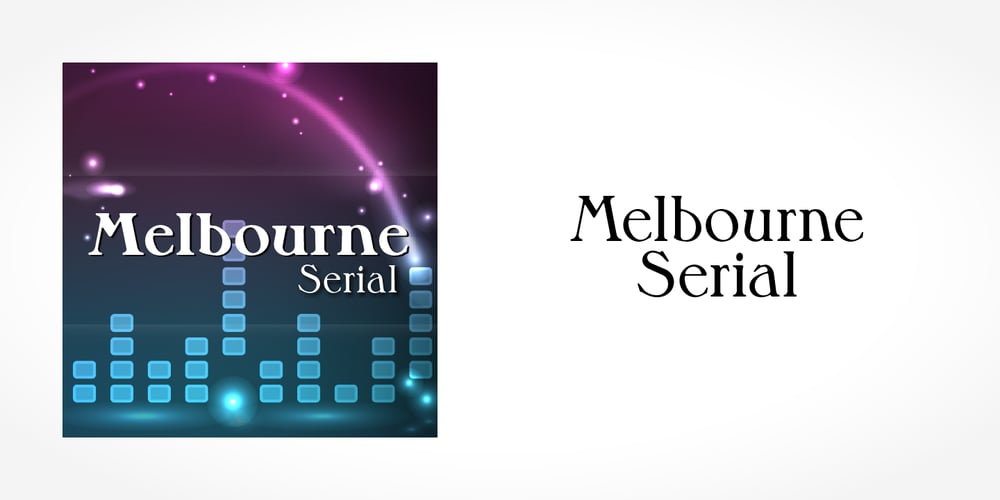 Melbourne Serial font