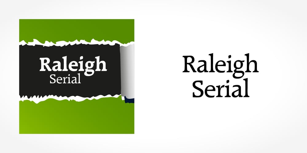 Raleigh Serial font