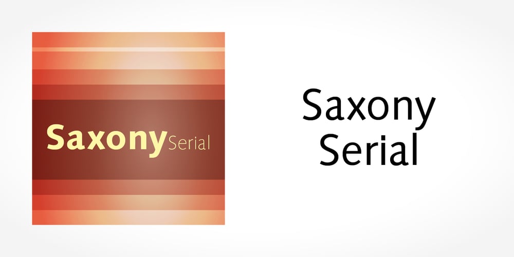 Saxony Serial font