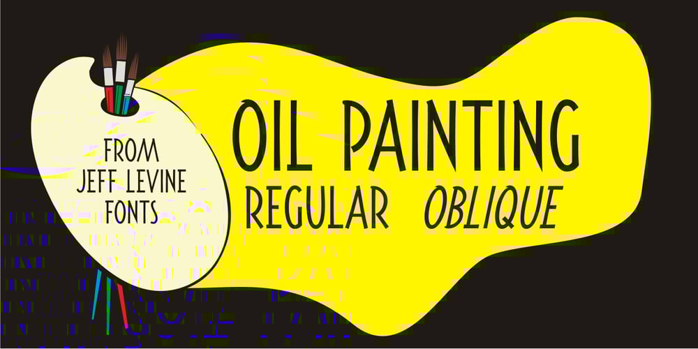 Oil Painting JNL font