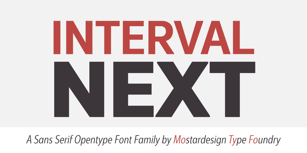Interval Next font
