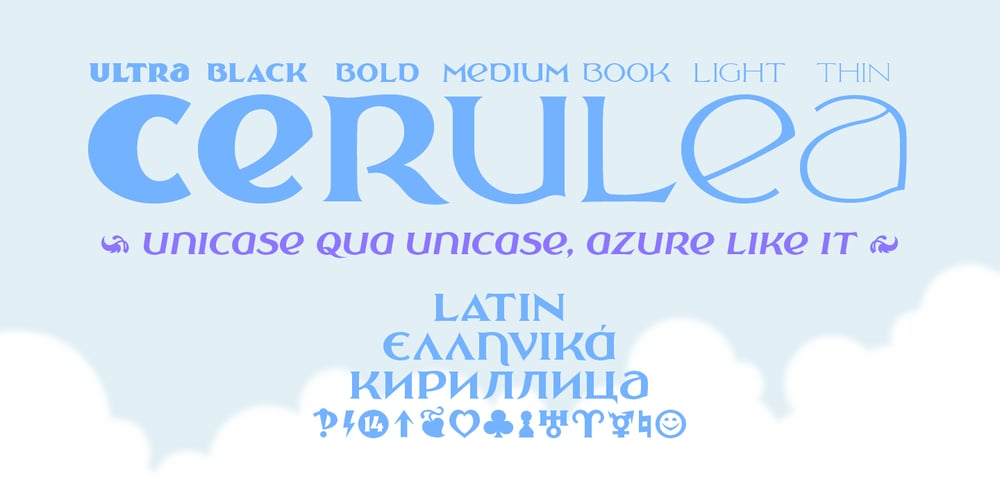Cerulea font