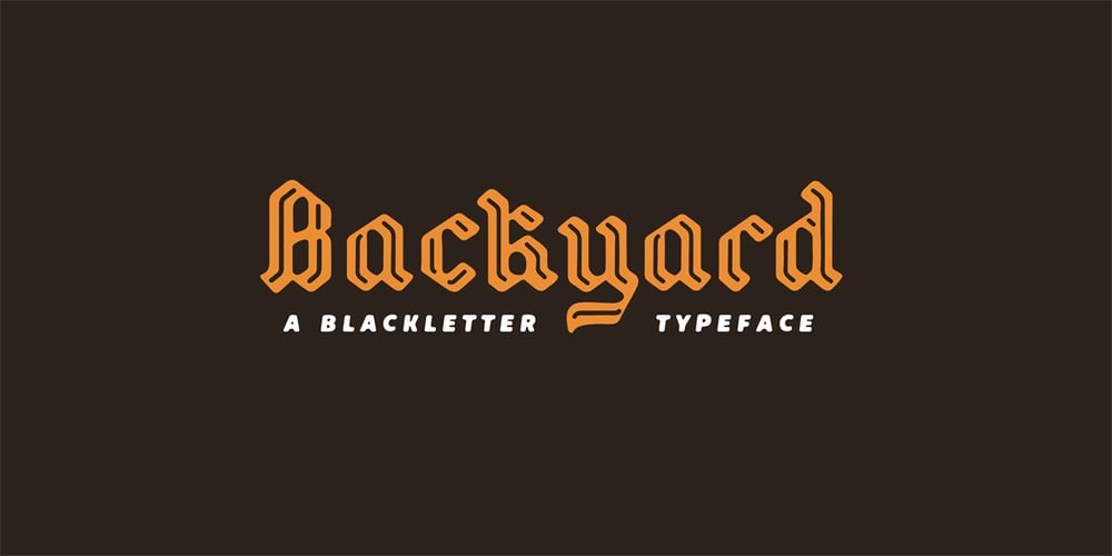 Backyard font