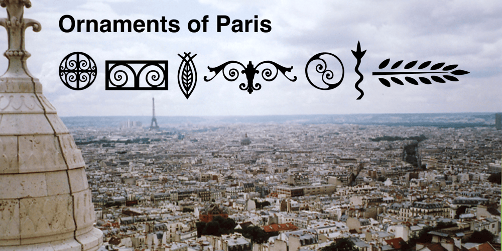 Ornaments of Paris font