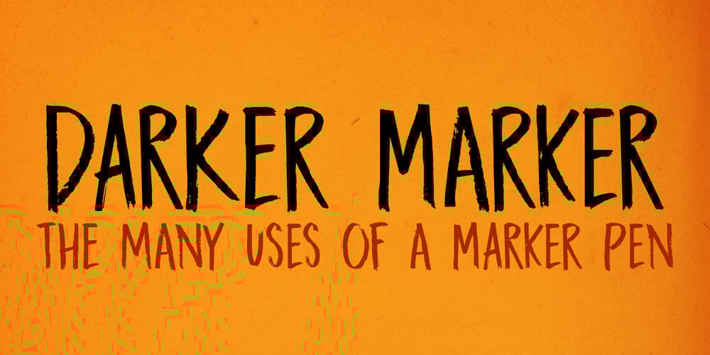 Darker Marker font