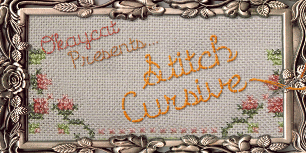 Stitch Cursive font