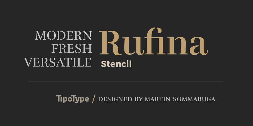 Rufina Stencil font