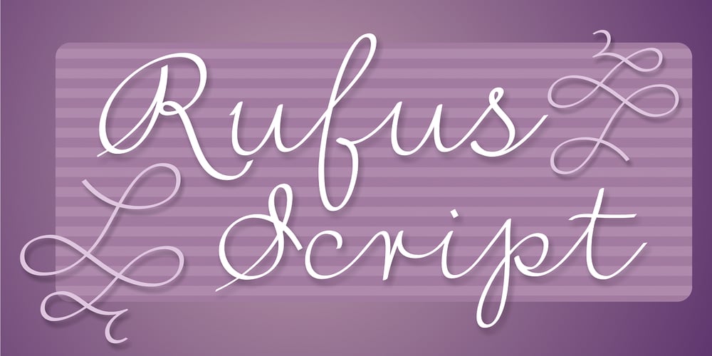 Rufus Script font