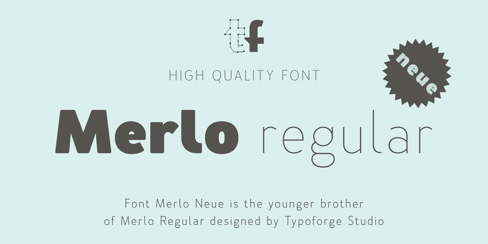Merlo Neue font
