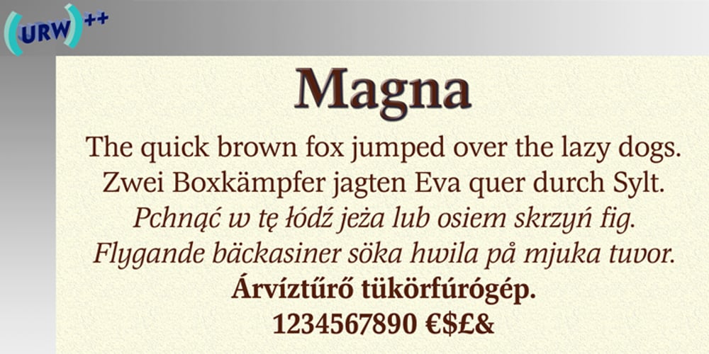 Magna font