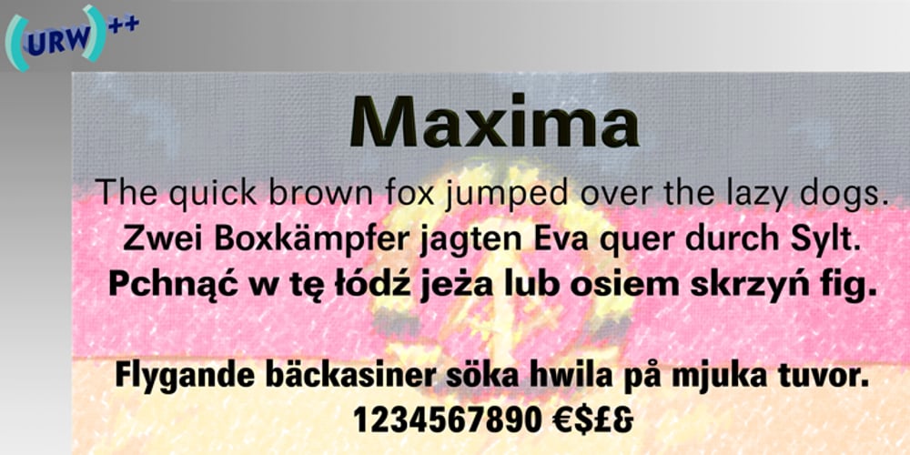 Maxima font