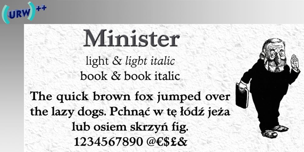 Minister font