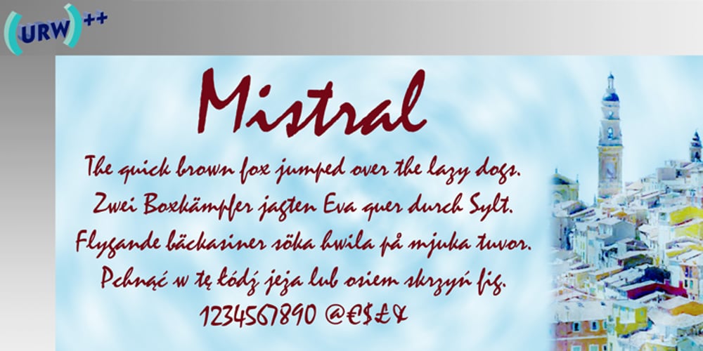 Mistral font
