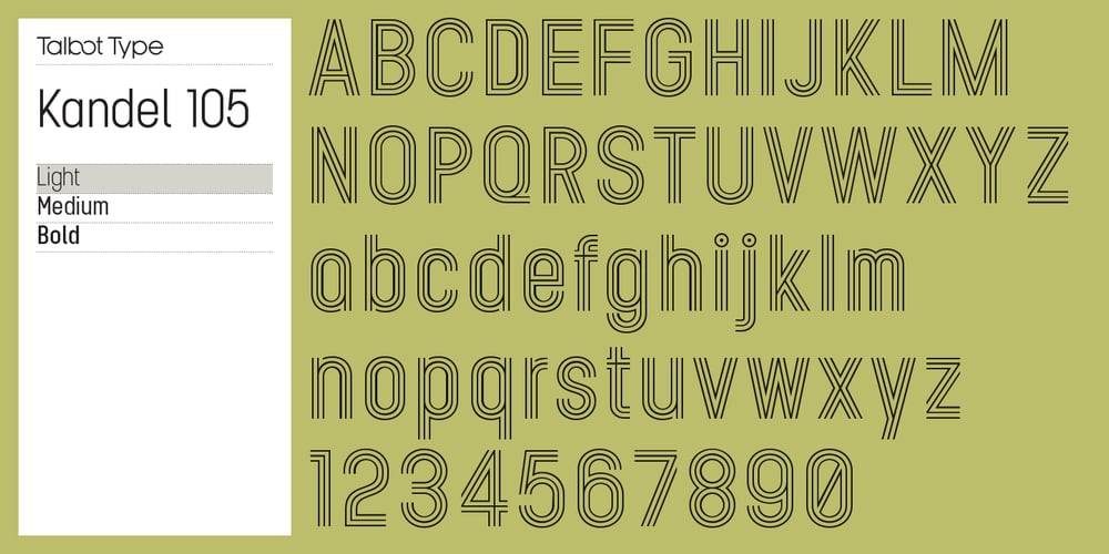 Kandel 105 font