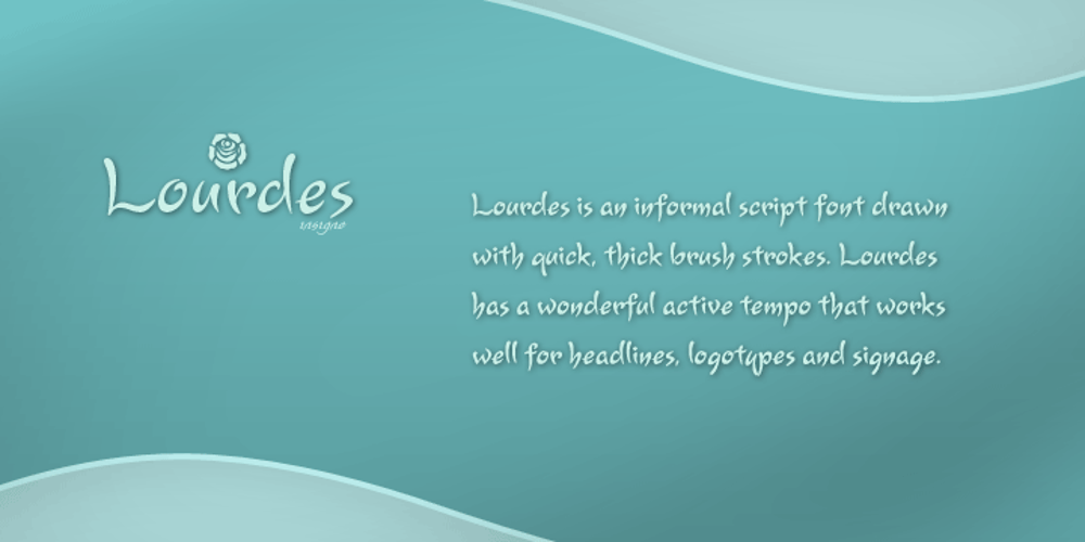 Lourdes font