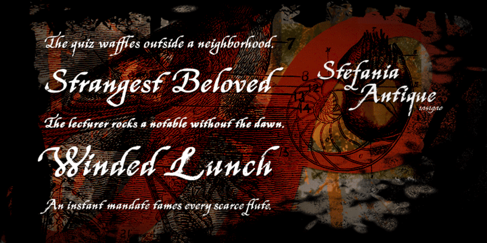 Stefania Antique font