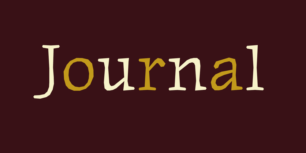 Journal font
