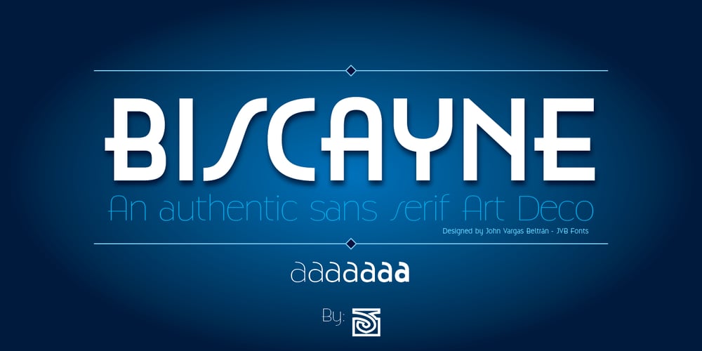 Biscayne font
