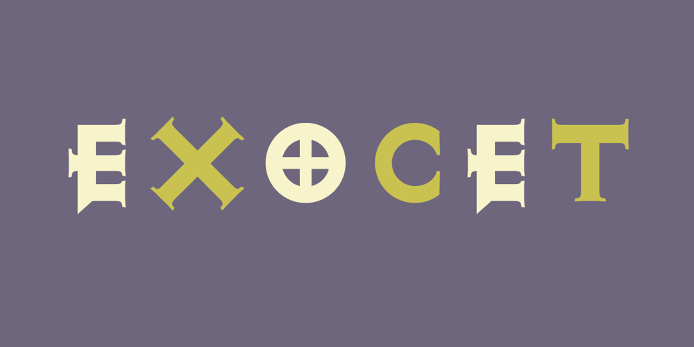 Exocet font