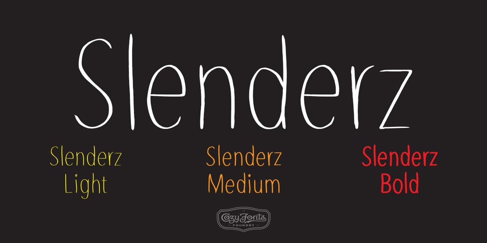 Slenderz font