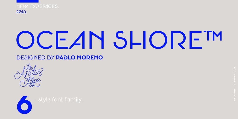 Oceanshore font