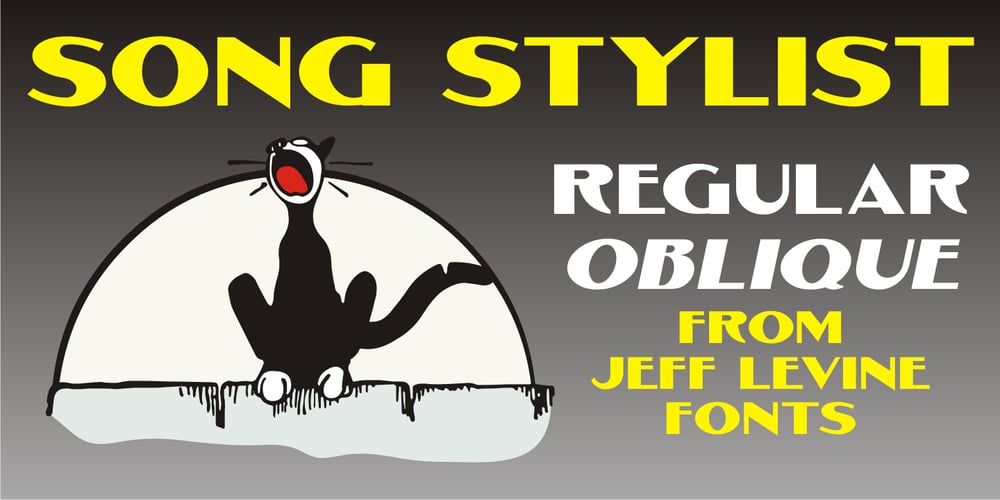 Song Stylist JNL font