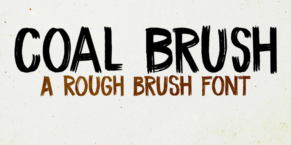 Coal Brush font