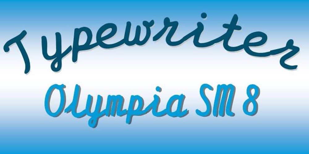 Typewriter Olympia SM8 font