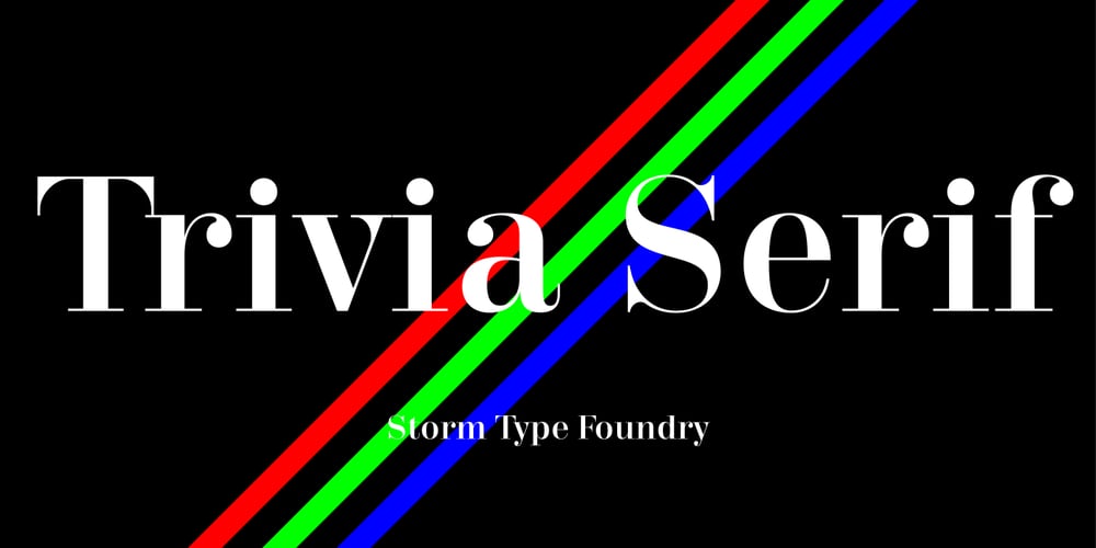 Trivia Serif font
