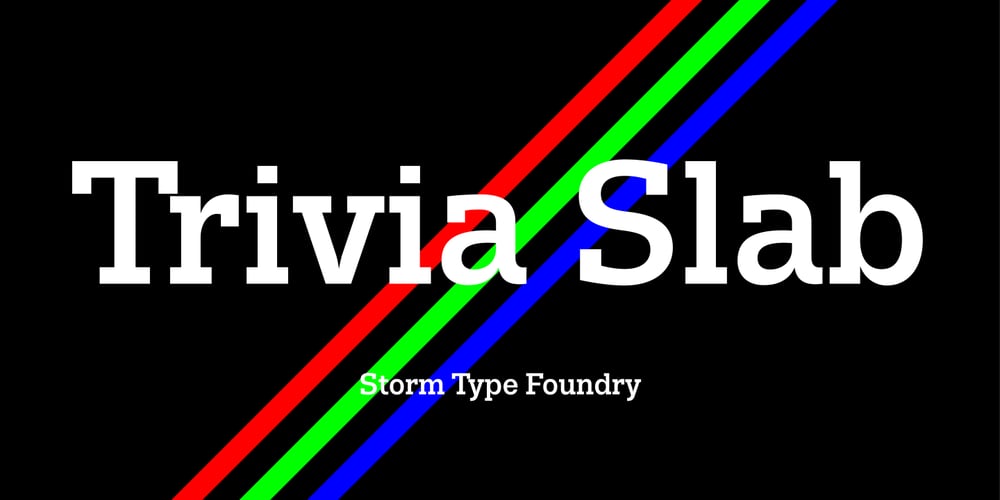 Trivia Slab font