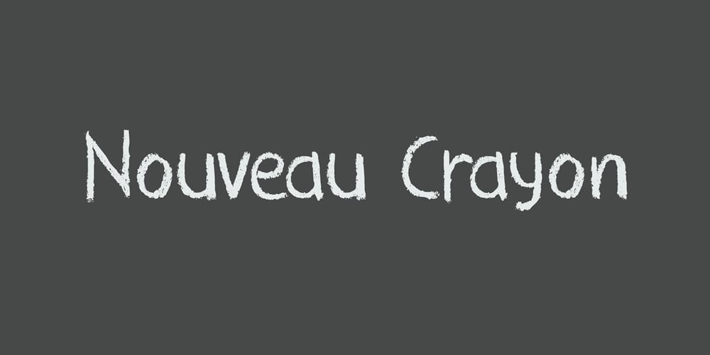 Nouveau Crayon font
