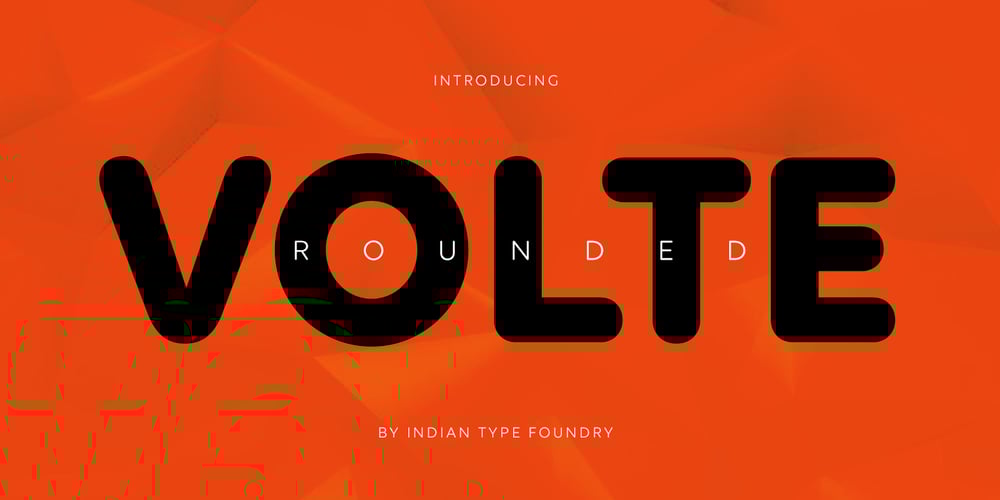 Volte Rounded font