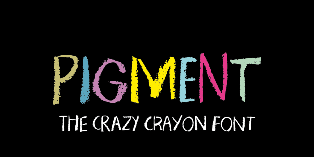 Pigment font