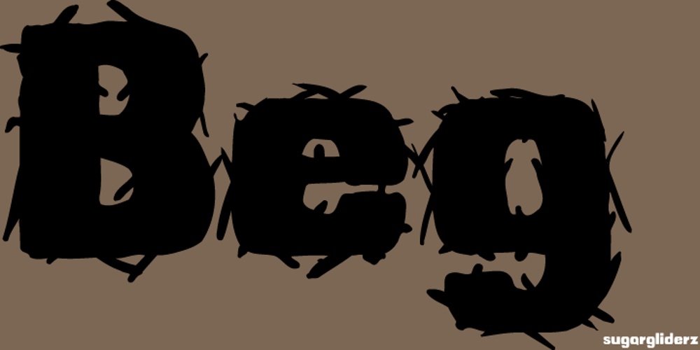 Beg font